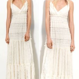 Willow and Clay Ivory Lace Maxi Dress - Bridal